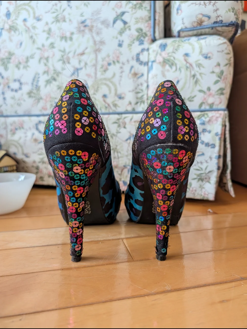Iron Fist Sequin Pumps - Picture 2 of 9